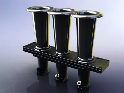 porsche 911 intake manifold 3D print model