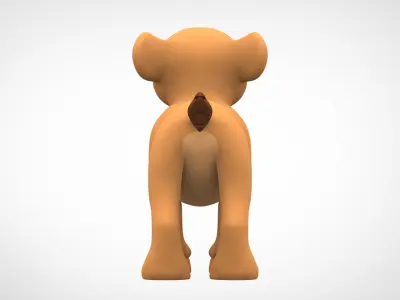 Nala Cub Low-poly 3D model