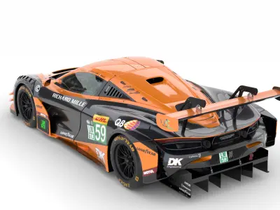 McLaren 720S LMGT3 EVO 2025 WEC 3D model