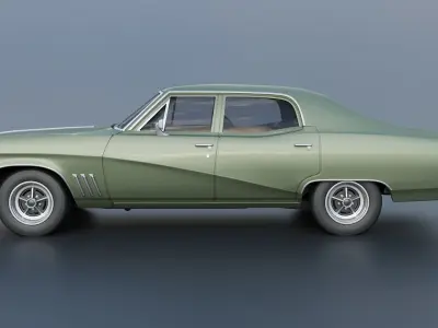 Buick Skylark 4 Door Sedan 1969 3D print model