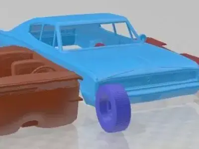 Dodge Charger 1966 Printable Car  3D print model