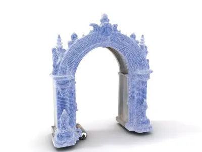 Ornate Stone Archway model pack Low-poly 3D model
