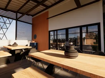 THE FULL RESTAURANT INTERIOR DESIGN PACK 3D model