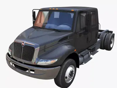 Durastar crewcab truck Low-poly 3D model