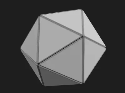 Ico Sphere decoration Free 3D print model