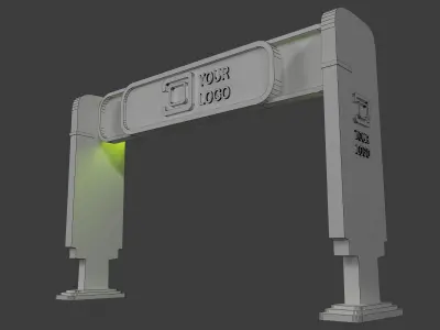  Fair Gate exhibition Event a442a 3D model