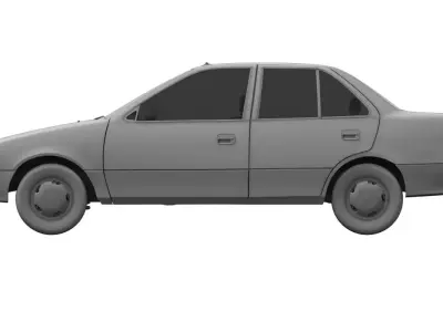 esteem car 3d model 3D model