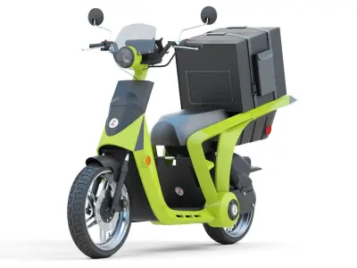 Mahindra  GenZe  2 electric  scooter Bike 3D model