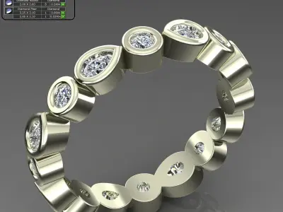 Band Ring 3D print model