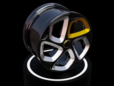 Modern sport car Rim 3D model