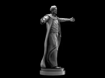 Statue Al-Khwarizmi - The Great Scientist and Mathematician 3D print model