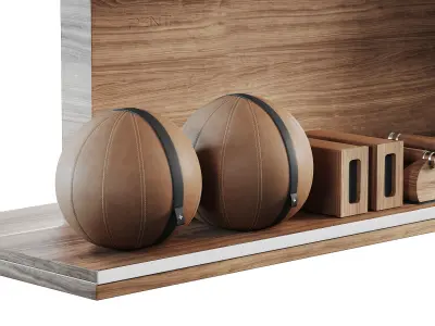 ANA COMBO Set With Gym Equipment 3D model