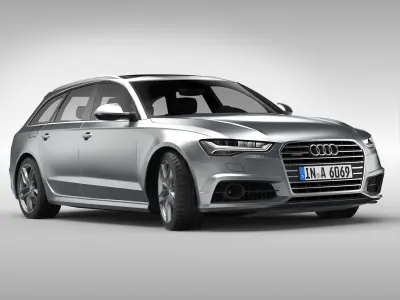 Audi A6 Avant 2017 3D model