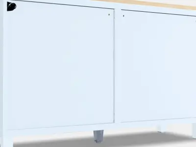 BESTA Storage unit  doors-drawers Low-poly 3D model
