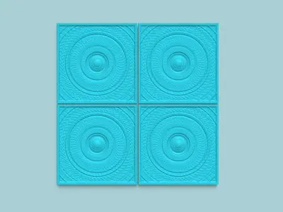 Wall Panel A15 Ornament - Interior Design Decoration 3D print model