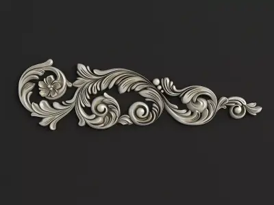 Carved decor 3D 3D model