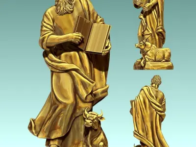 Luke Evangelist - CNC Router Carving 3D print model