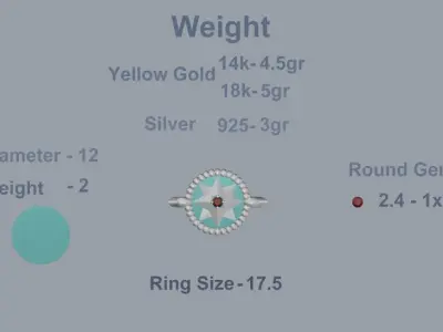 Women Ring 32 3D print model