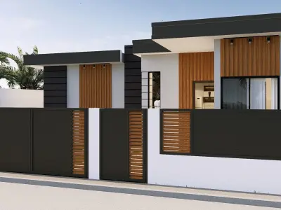 Simple House Design 3D model
