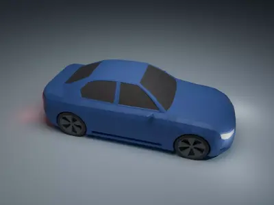 Low Poly Car Low-poly 3D model