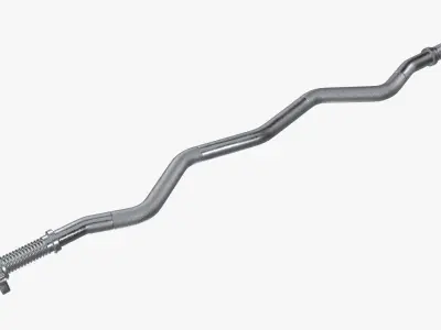 Weight bar curved  3D model