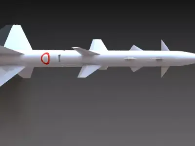 sam missile  3D print model