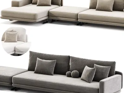  Poliform Mondrian Sofa Free 3D model