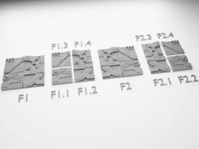 Death Star Tile Type F Free 3D print model