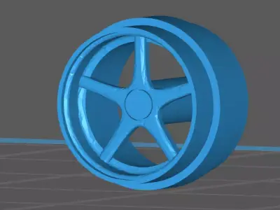 Brock  Hotwheels Real Riders smal Rims 3D print model
