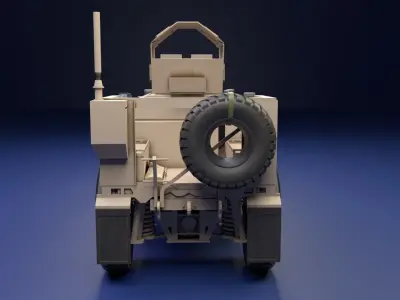 Oshkosh M-Atv Military Vehicle 3D model Low-poly 3D model