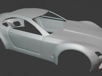 BODY CAR - MERCEDES BENZ  3D print model