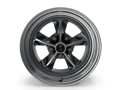 Legendary Wheel Co GT9 Alloy Wheel 17x8 Natural Machined  3D model