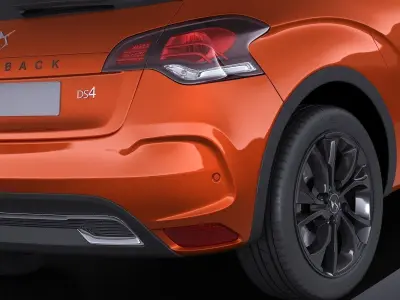 Citroen DS4 Crossback 2016 VRAY 3D model