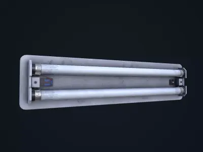 Fluorescent Light Low-poly 3D model