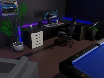 DREAM MAN CAVE - GAMING ROOM 3D model