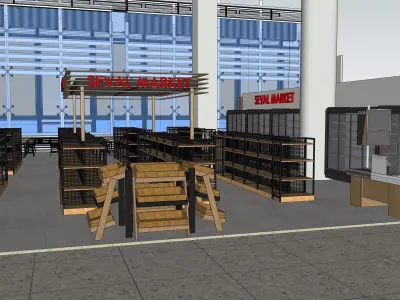 Airport Market Area 3D model