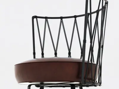 Baxter PEDRO ARMCHAIR 3D model