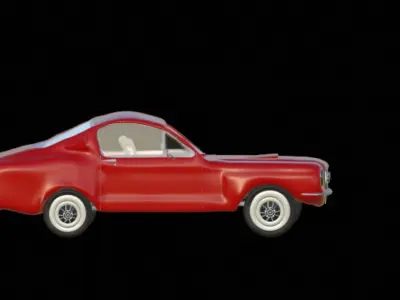 1967 Ford Mustang Fastback Low-Poly 3D Car Model Low-poly 3D model