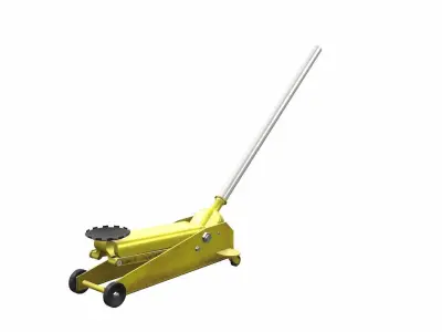 Industrial Car Jack  Low-poly 3D model