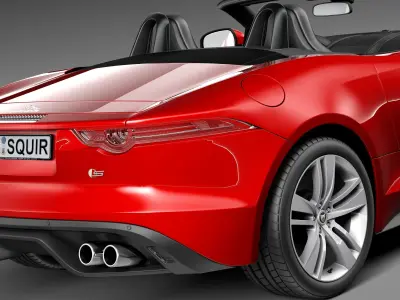 Jaguar F-type convertible 2014 3D model