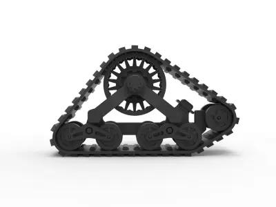 Mattracks Suspension track Scale 1 to 10 3D print model