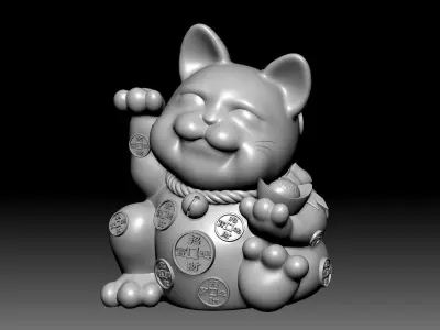 Fortune Cat 3D model