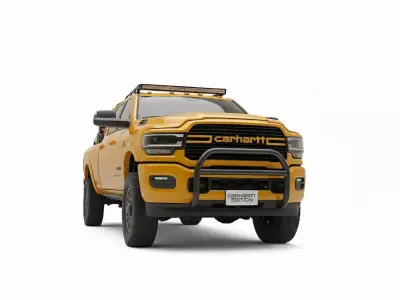 Carhartt Edition Heavy Duty Pickup Truck Low-poly 3D model