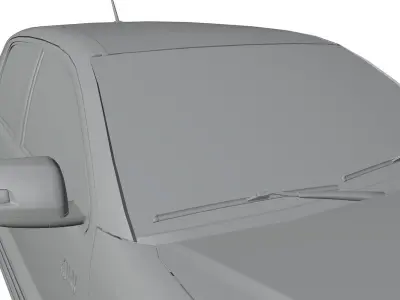 Pickup truck unbranded 3D model