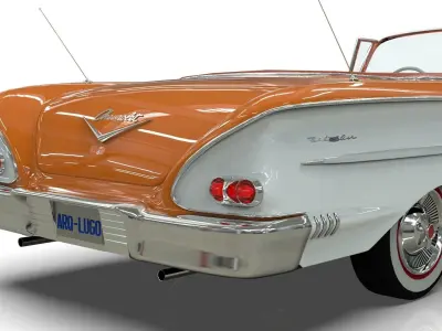 Chevrolet Belair Convertible 1958  3D model