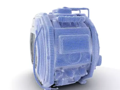 Futuristic Generator Model Pack Low-poly 3D model