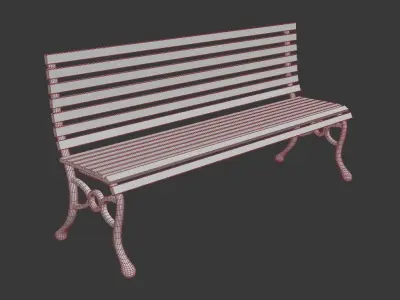 Park Chair Free low-poly 3D model