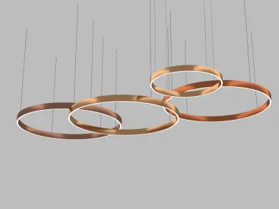 Hanging Ring Lamp Chandelier 3D model