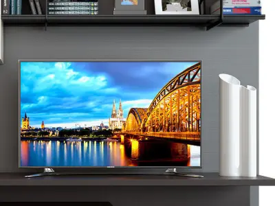 TV wall unit 3 3D model