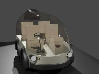 unique car 3D model 3D model